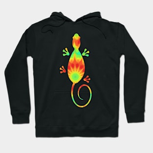 Lizard In Kaleidoscope Colors Hoodie